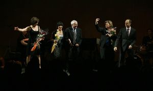 Karen Ziemba, Chita Rivera, John Kander, Debra Monk and David Hyde Pierce @ BroadwayWorld Karen Ziemba, Chita Rivera, John Kander, Debra Monk and David Hyde Pierce Photo