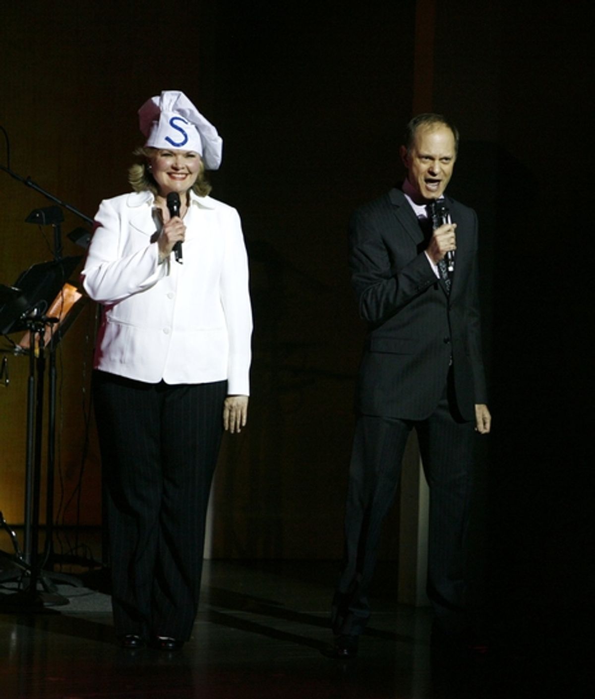 Debra Monk and David Hyde Pierce at 