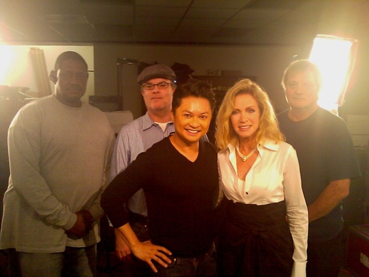 Alec Mapa and Donna Mills at 
