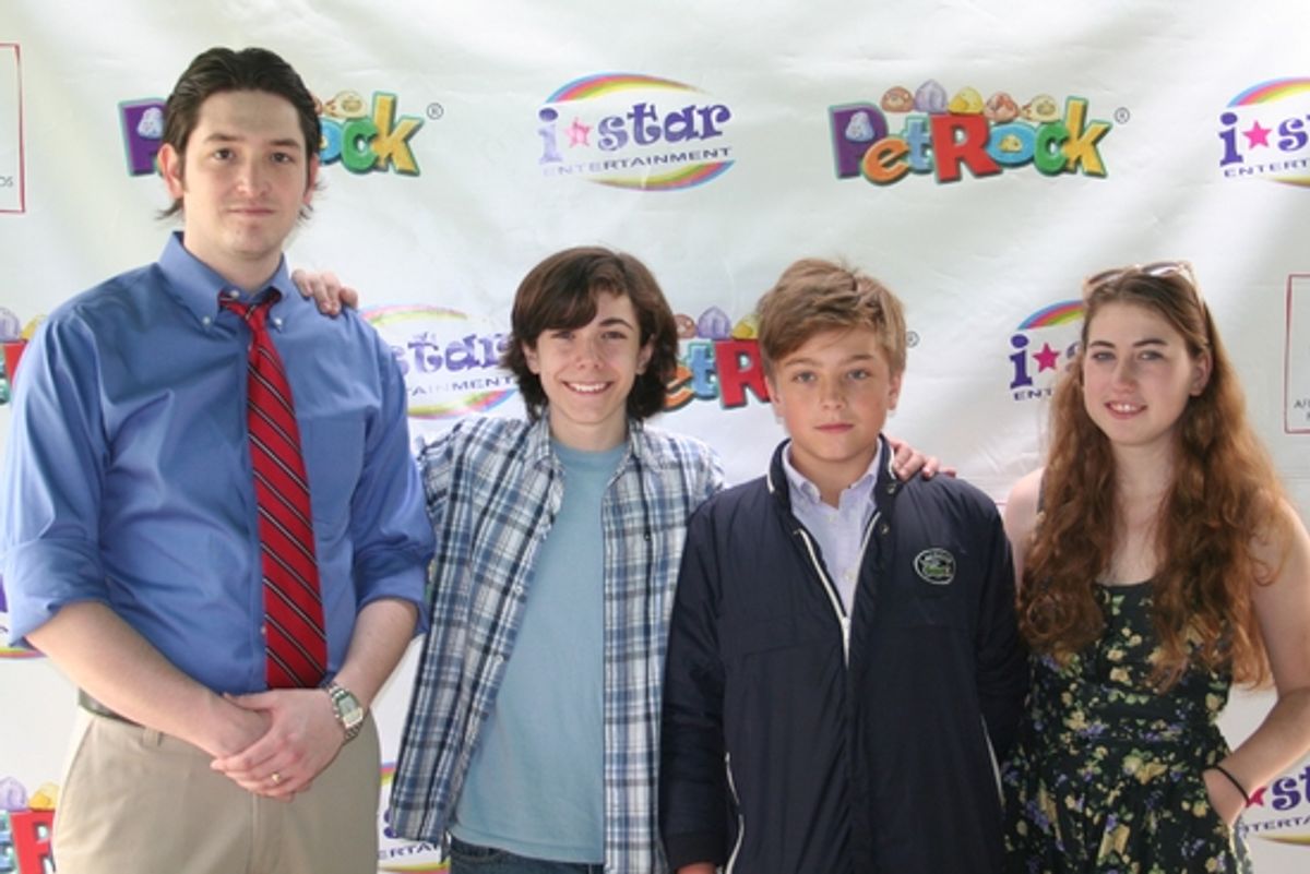 C.J. Dunne, Henry Hodges, Michael Gallego and Nicole Gilette at Hilty, Hodges & AVENUE Q Cast at 'Broadway Salutes Pet Rocks'