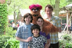 Henry Hodges, Nicholas Croce, Trekkie Monster, Reina Croce and Christian Anderson Photo