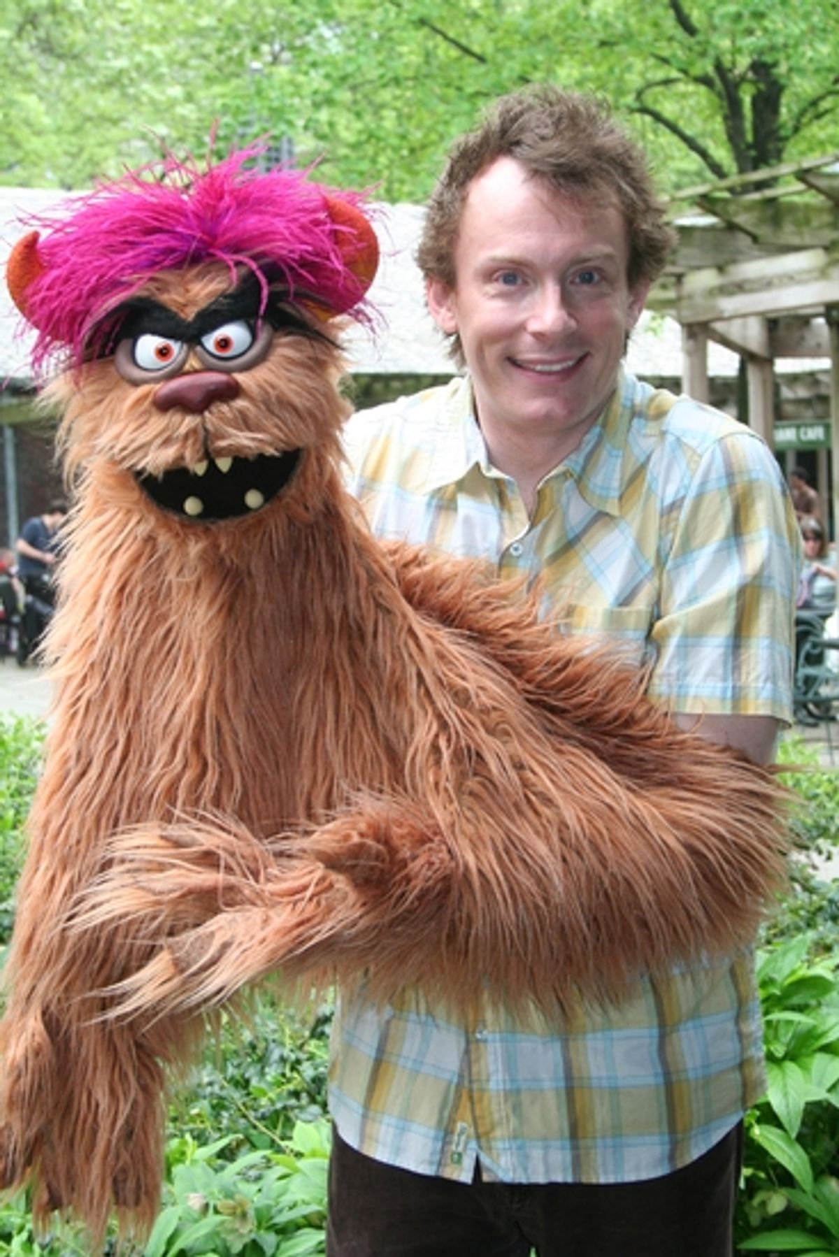 Trekkie Monster and Christian Anderson at Hilty, Hodges & AVENUE Q Cast at 'Broadway Salutes Pet Rocks'