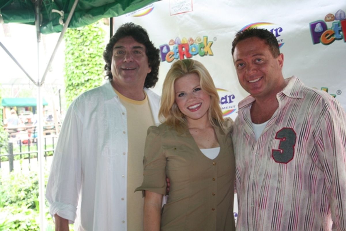 Marty Abrams, Megan Hilty and Johnny Rock at 