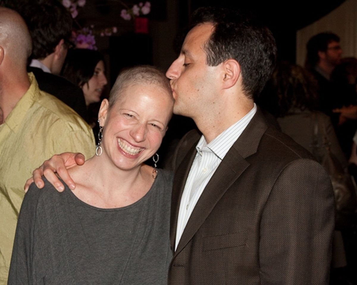 Jessica Moser and husband at The Pink Campaign on Broadway!
