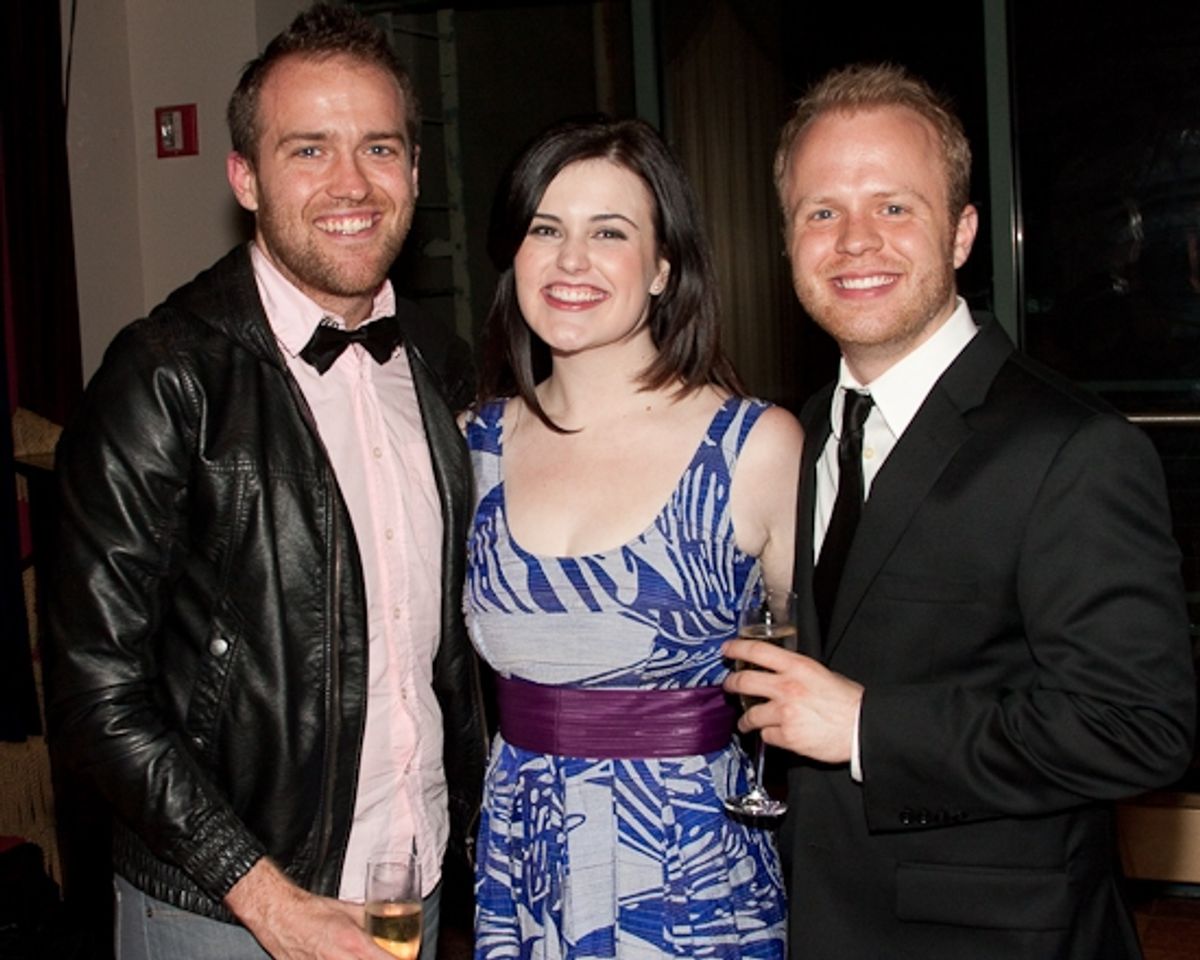 Adam Cunningham and Rachel Helson with singer Seth Grugle at 