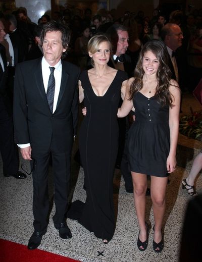 Kevin Bacon, Kyra Sedgwick and daughter Photo