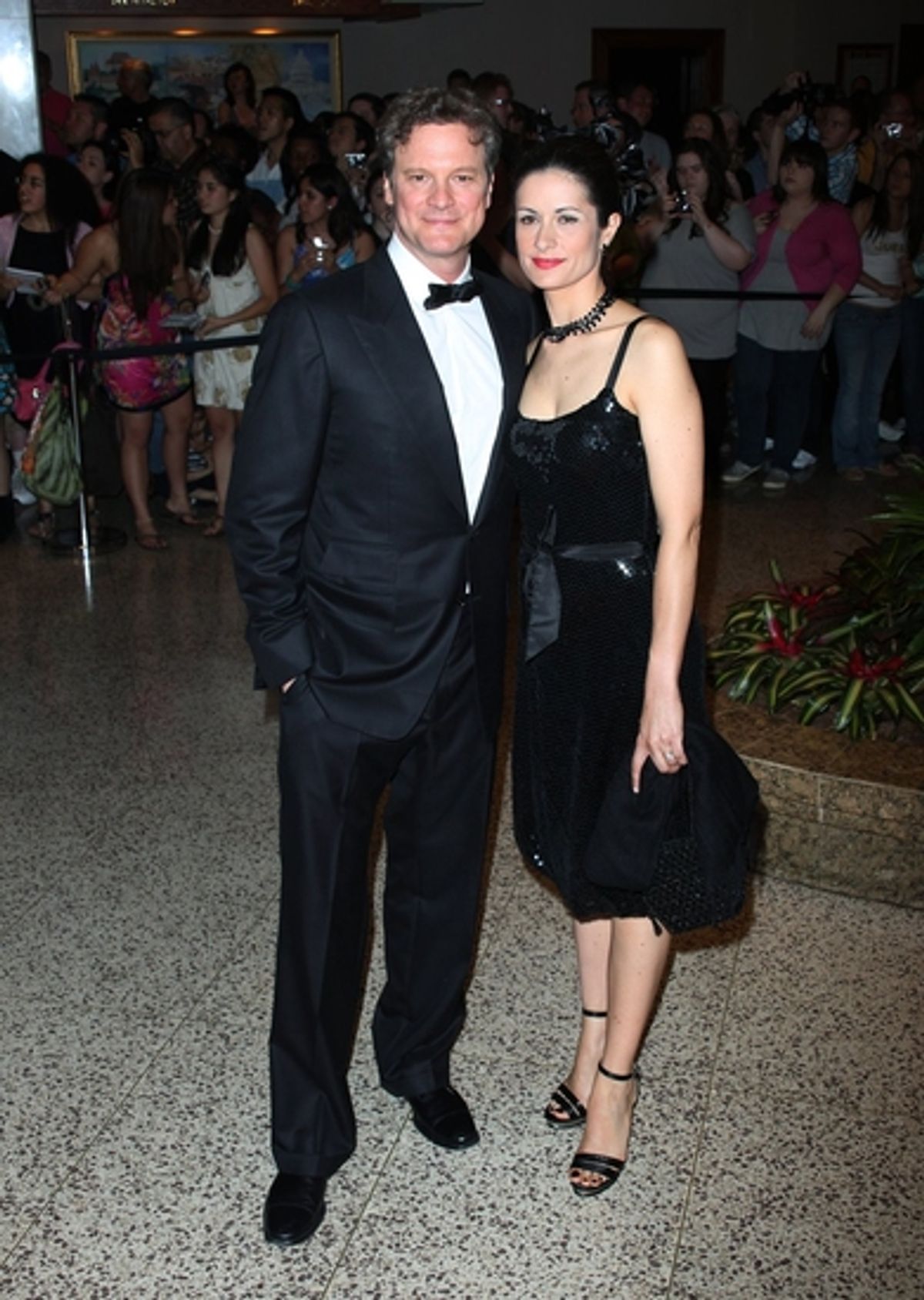 Colin Firth with wife, Livia Giuggioli at 