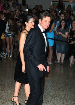 Colin Firth with wife, Livia Giuggioli Photo