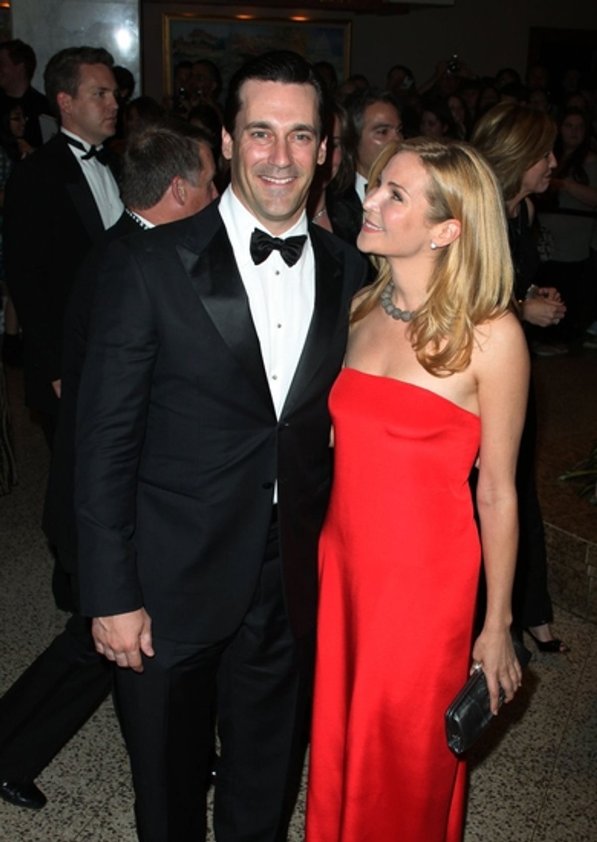Jon Hamm and Jennifer Westfeldt at 
