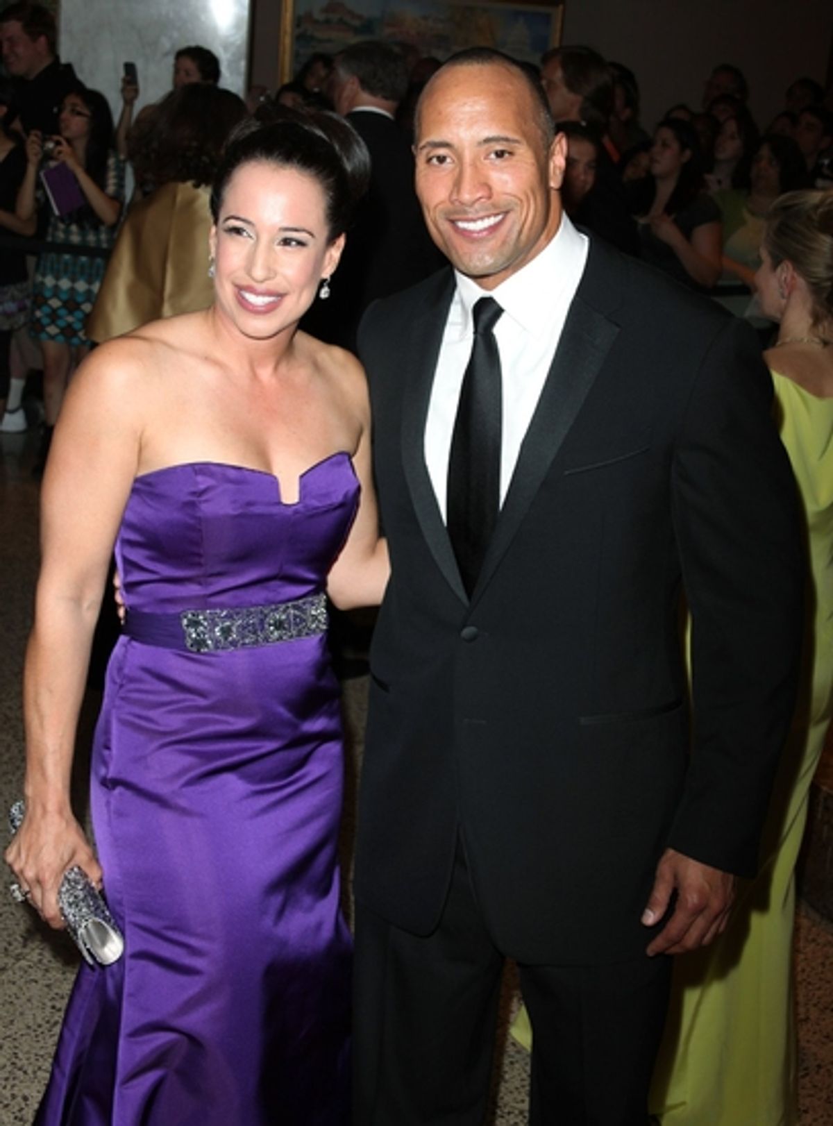 Dwayne Johnson & wife Dany Garcia at 