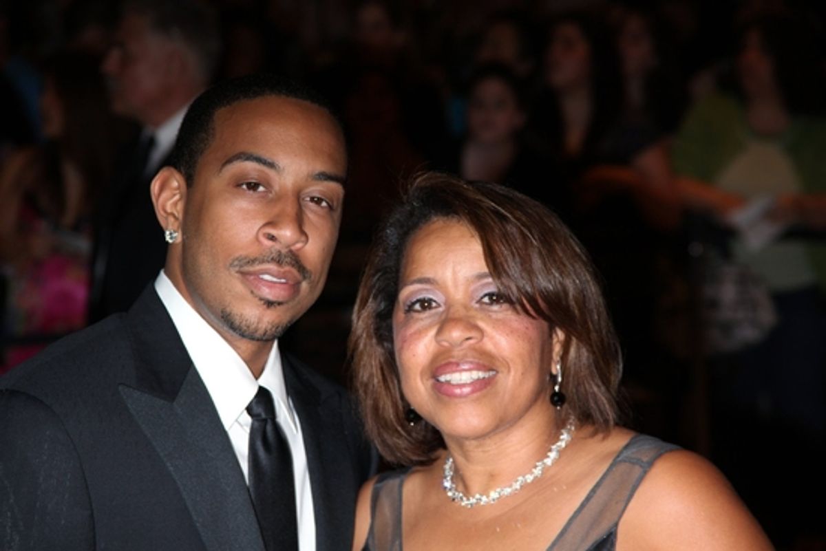 Ludacris with his mother at 