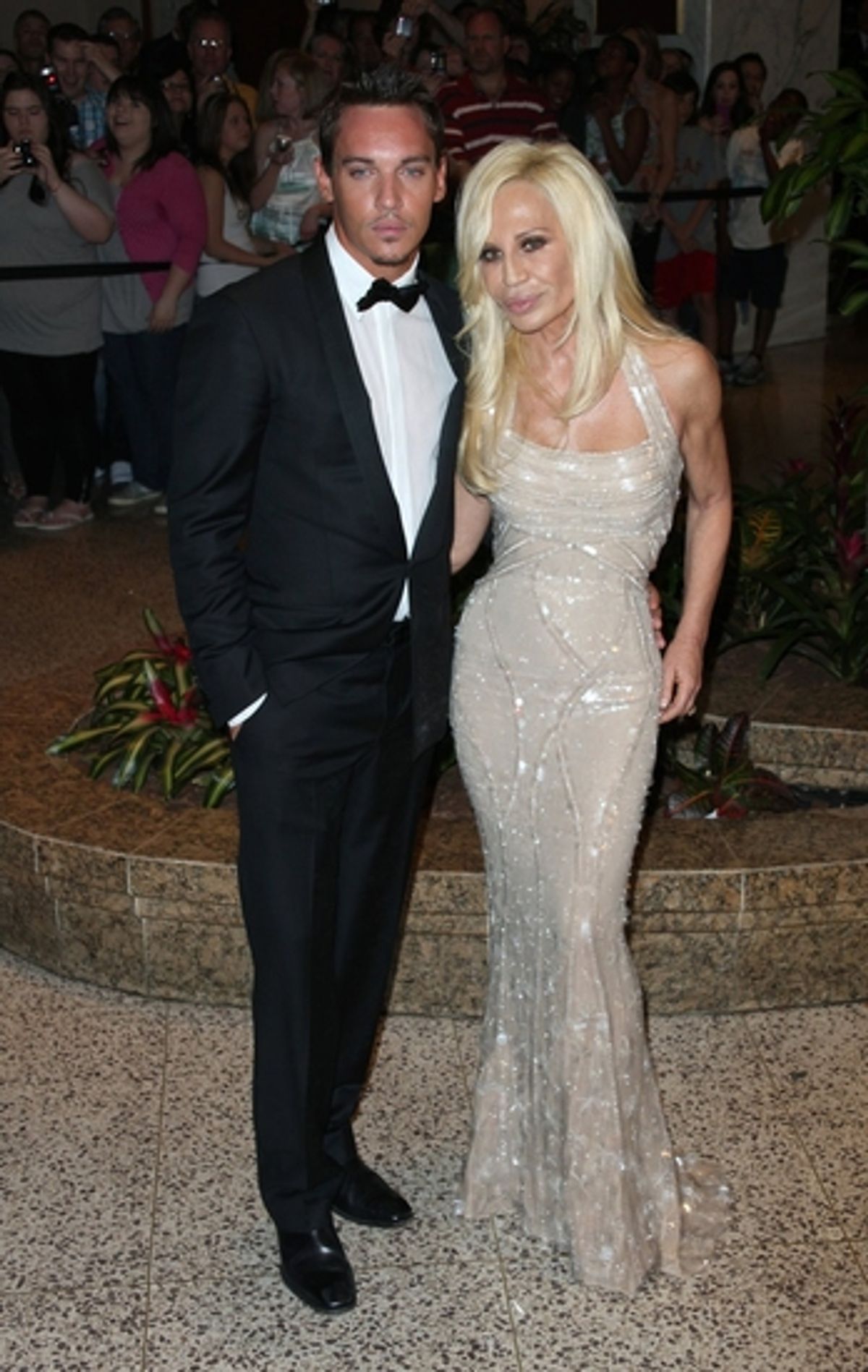 Jonathan Rhys Myers & Donatella Versace at 