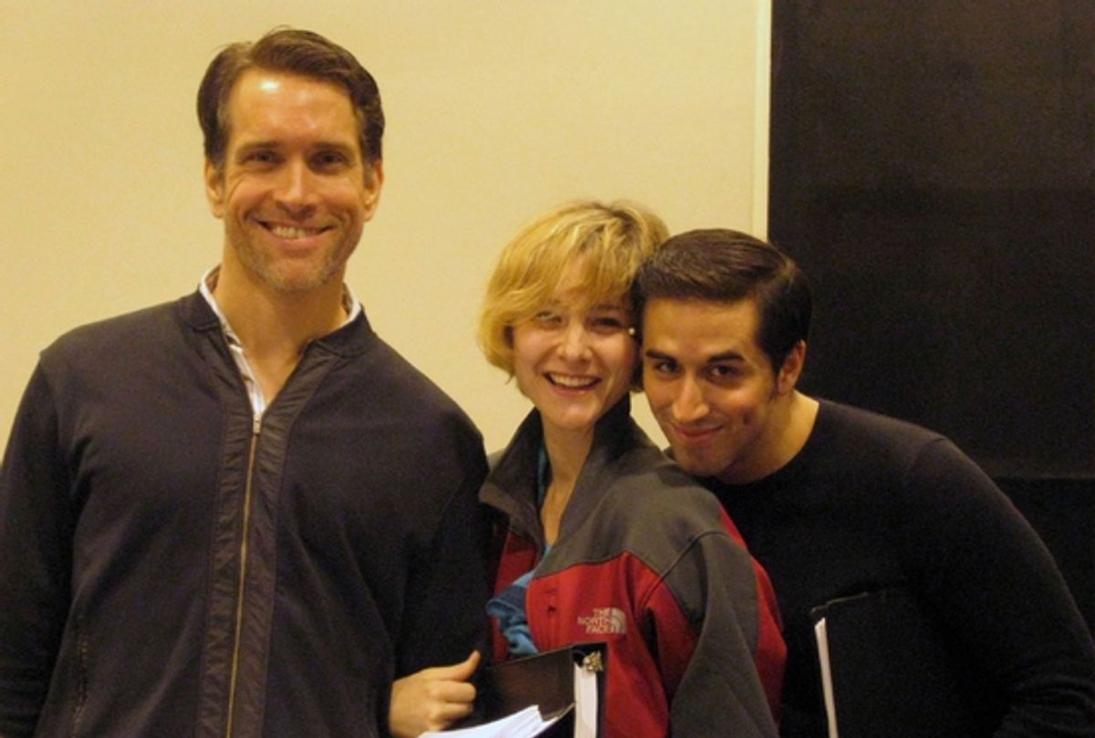 Mike McGowan, Jill Paice and Matthew Scott at Wallenberg Reading At The Hilton Theatre Studios In NYC