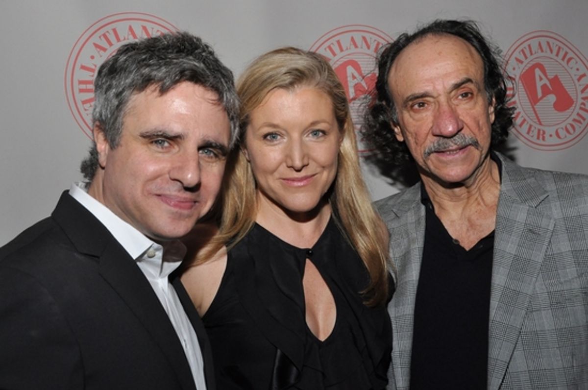 Director Neil Pepe and Offices stars Mary McCann and F. Murray Abraham at 
