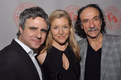 Director Neil Pepe and Offices stars Mary McCann and F. Murray Abraham Photo