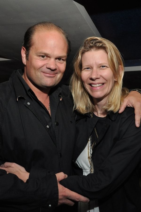 Atlantic regular Chris Bauer and wife, costume designer Laura Bauer Photo