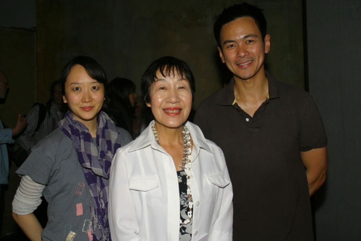 Sue Jean Kim, Ms. Toshiko Tanaka and Joel de la Fuente at Hiroshima Survivors Attend THE HIROSHIMA PROJECT 