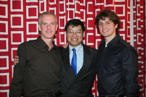 Tom Andersen, Wayman Wong and Jonathan Groff @ BroadwayWorld Tom Andersen, Wayman Wong and Jonathan Groff Photo