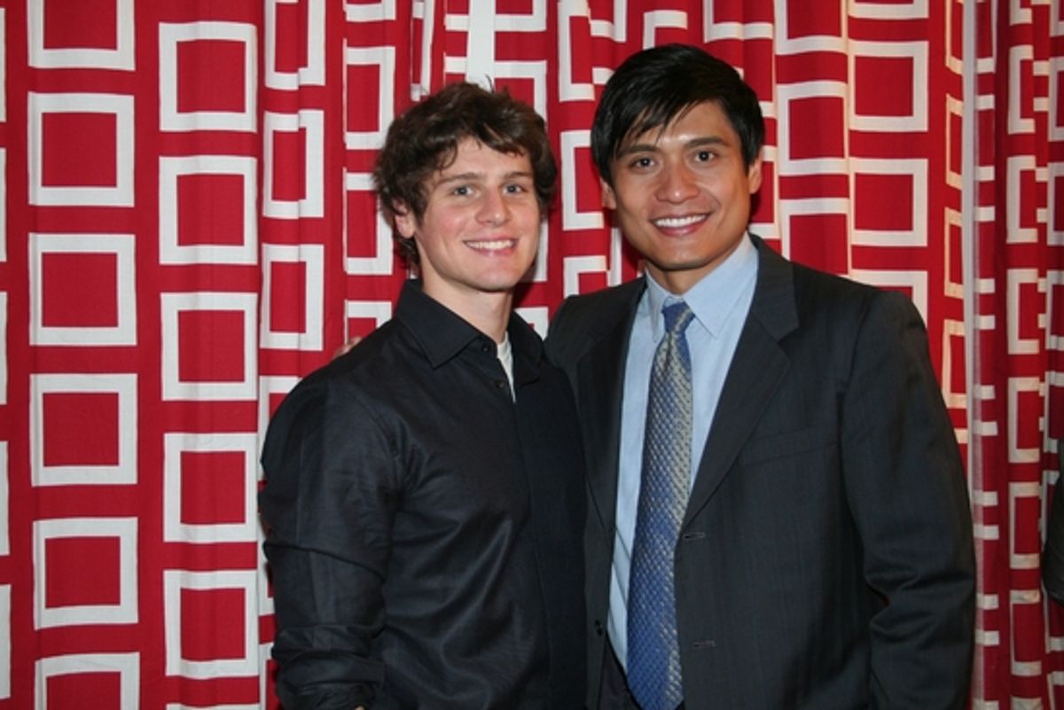 Jonathan Groff and Paolo Montalban at 