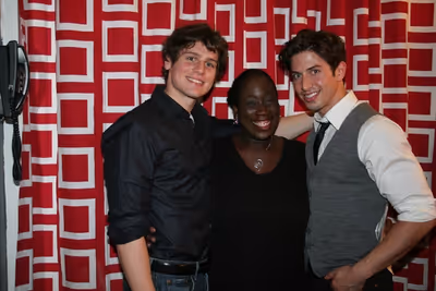 Jonathan Groff, Yolanda Culler and Nick Adams Photo