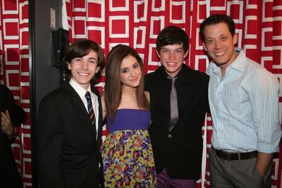 Henry Hodges, Ariana Grande, Graham Phillips and John Tartaglia Photo