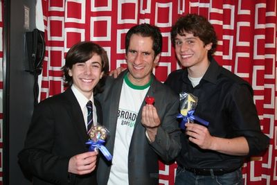 Henry Hodges, Seth Rudetsky and Jonathan Groff Photo