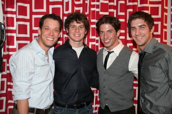John Tartaglia, Jonathan Groff, Nick Adams and Cody Green Photo