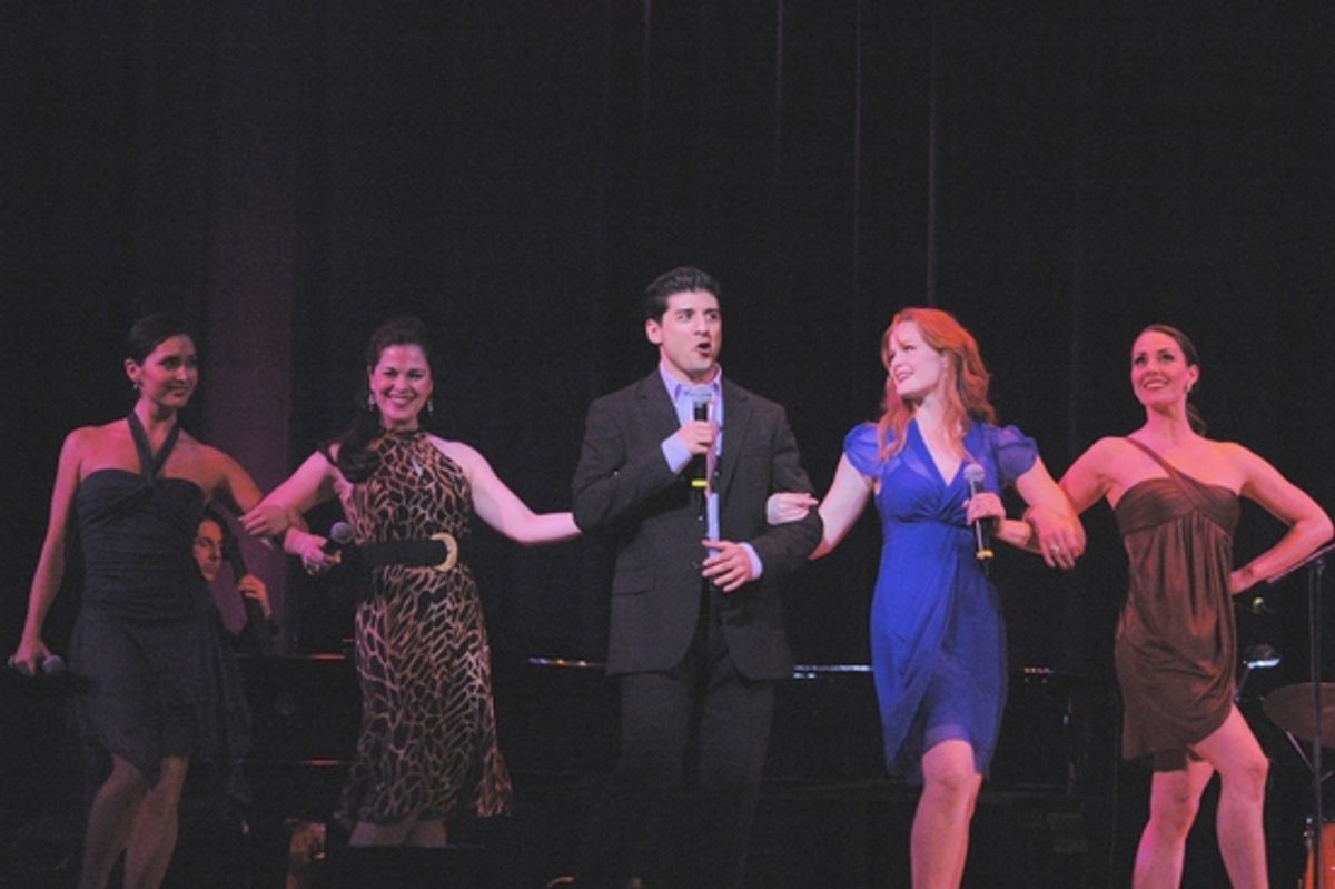 Melinda Sullivan, Sarah Jane McMahon, Tony Yazbeck, Kate Baldwin, Shannon Lewis at 