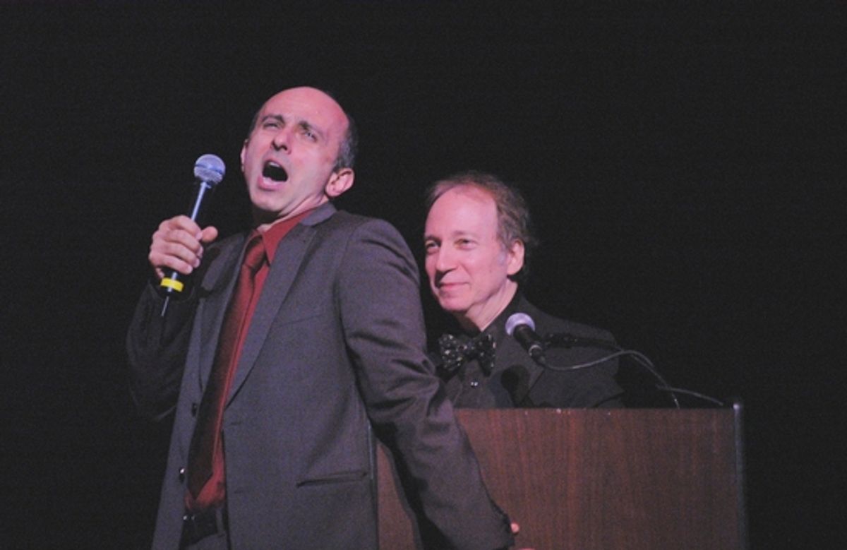 Stephen De Rosa and Scott Siegel at The Broadway Musicals of 1944 at Town Hall