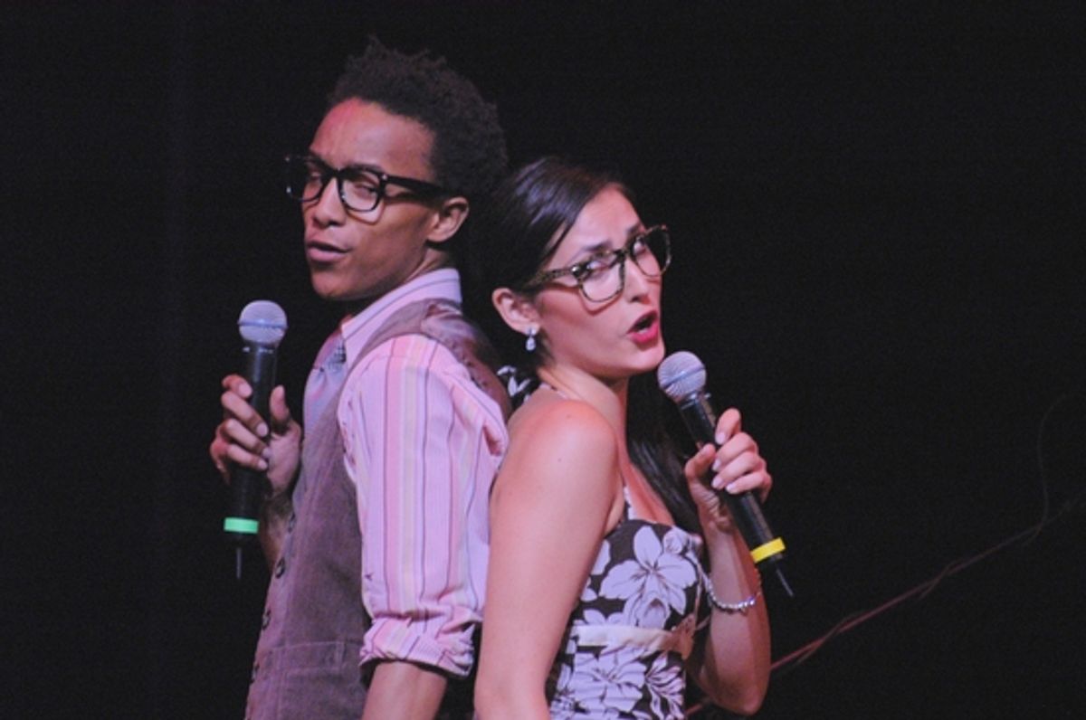 Kendrick Jones and Melinda Sullivan at The Broadway Musicals of 1944 at Town Hall