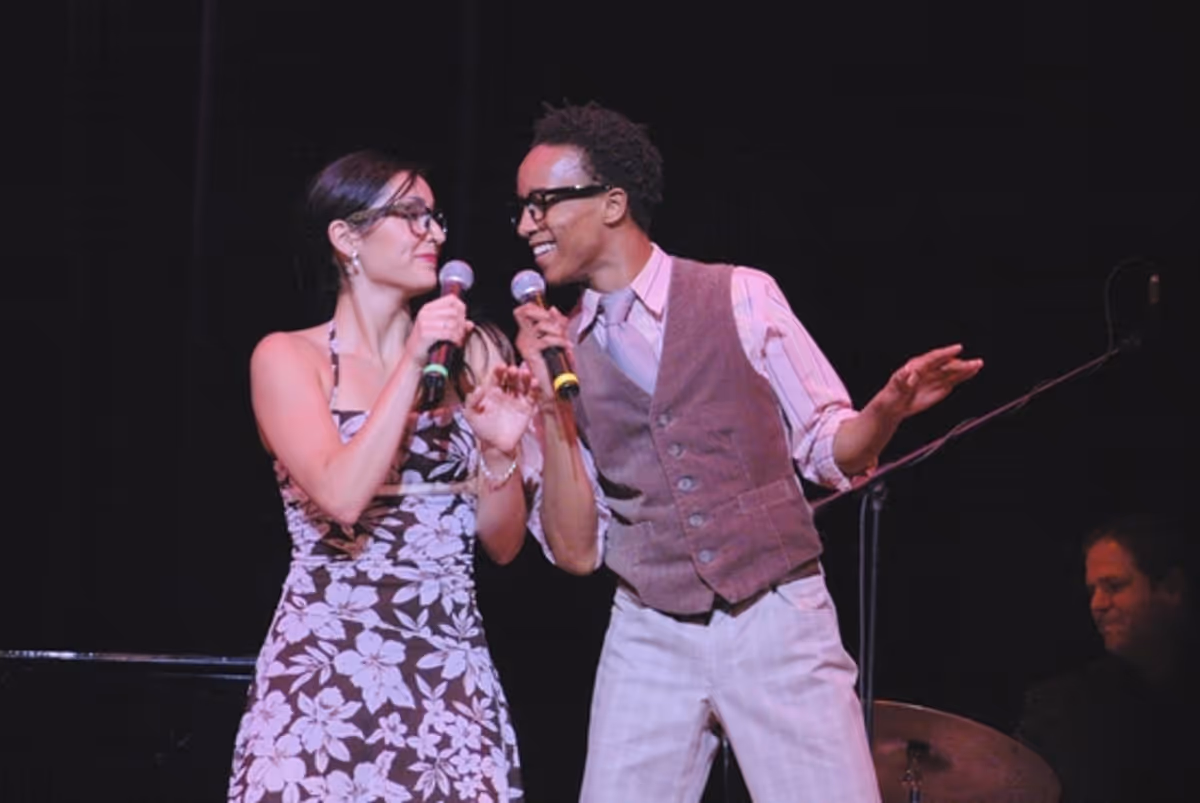 Melinda Sullivan and Kendrick Jones at The Broadway Musicals of 1944 at Town Hall