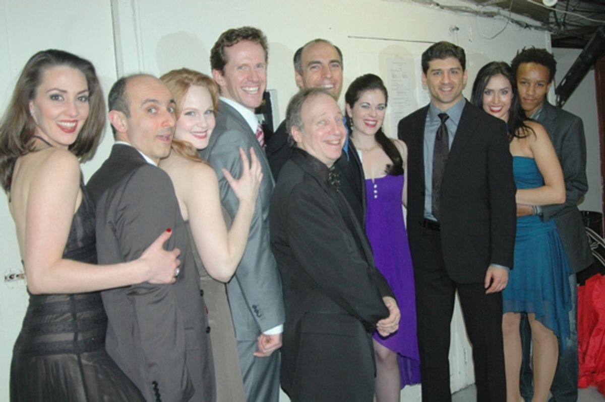 Shannon Lewis, Stephen DeRosa, Kate Baldwin, Jeffry Denman, Scott Siegel, William Michals, Sarah Jane McMahon, Tony Yazbeck, Melinda Sullivan, and Kendrick Jones at 