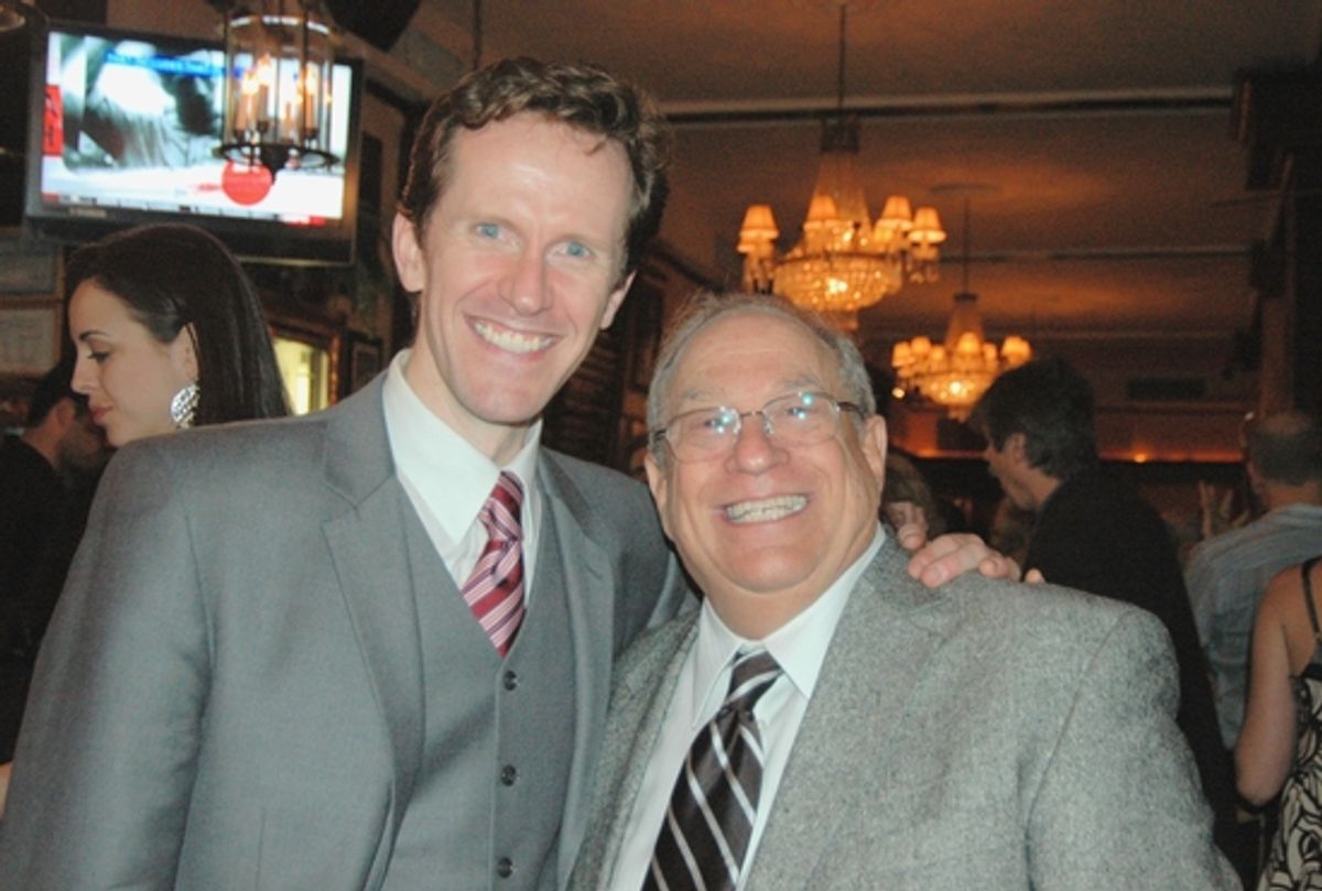 Jeffry Denman and Ken Shapiro, son of composer Dan Shapiro (Follow The Girls) at The Broadway Musicals of 1944 at Town Hall
