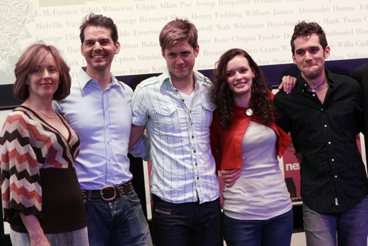 Alice Ripley, J. Robert Spencer, Aaron Tveit, Jennifer Damiano and Adam Chanler-Berat at 