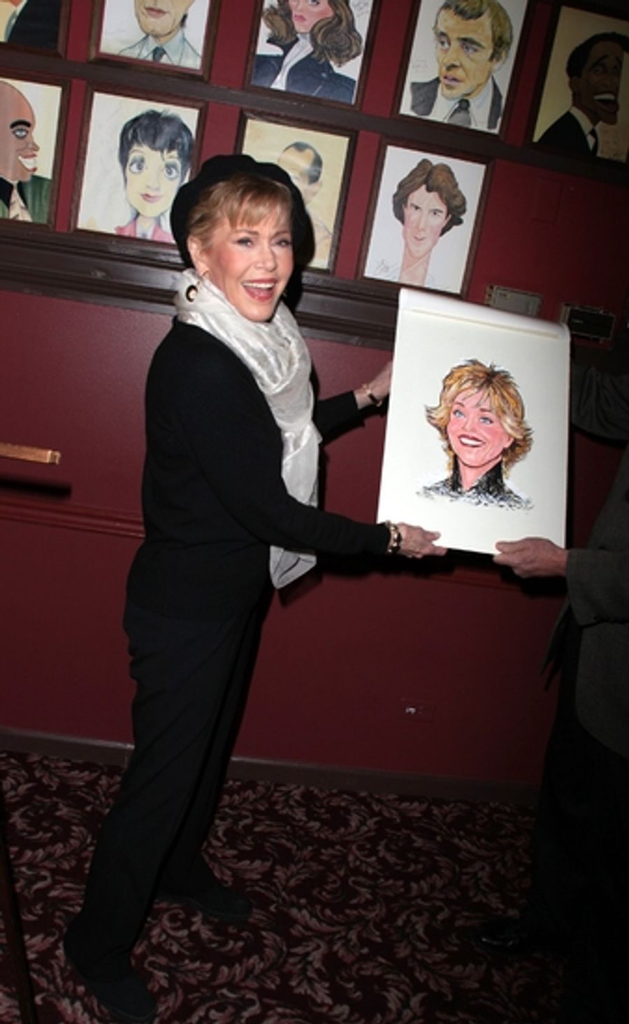 Photo Coverage: 33 Variations Star Jane Fonda's Caricature Unveiled at Sardi's Image