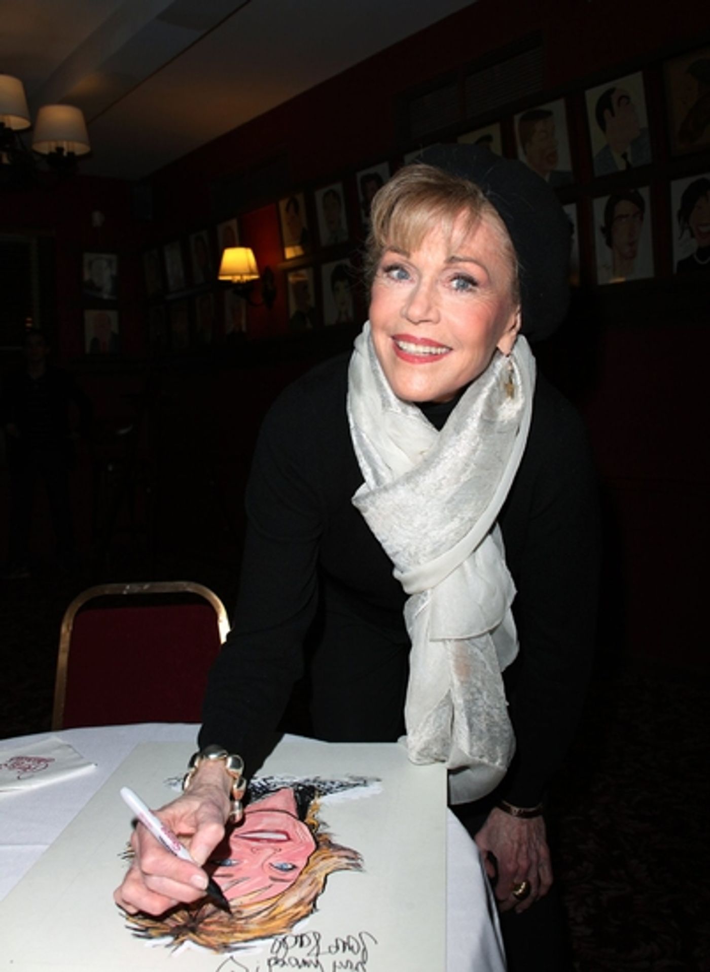 Photo Coverage: 33 Variations Star Jane Fonda's Caricature Unveiled at Sardi's  Image