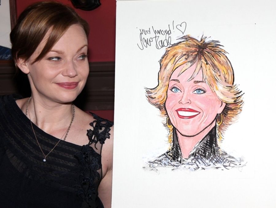 Photo Coverage: 33 Variations Star Jane Fonda's Caricature Unveiled at Sardi's Image