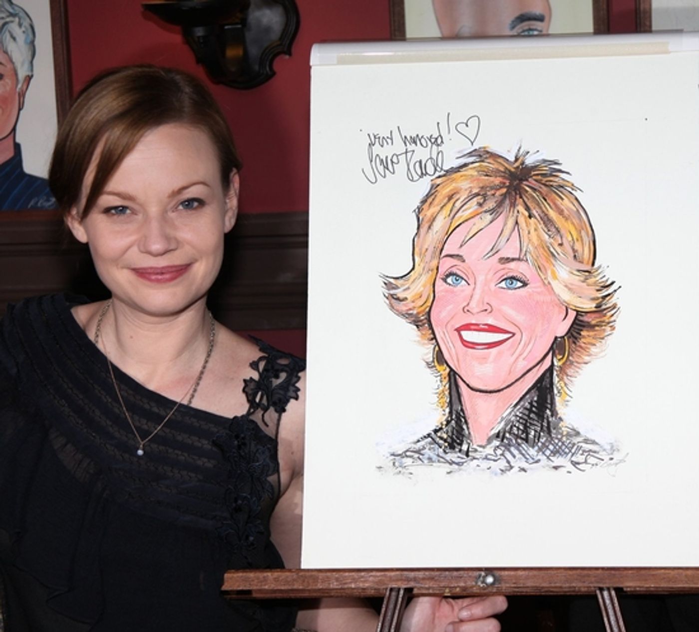 Photo Coverage: 33 Variations Star Jane Fonda's Caricature Unveiled at Sardi's  Image