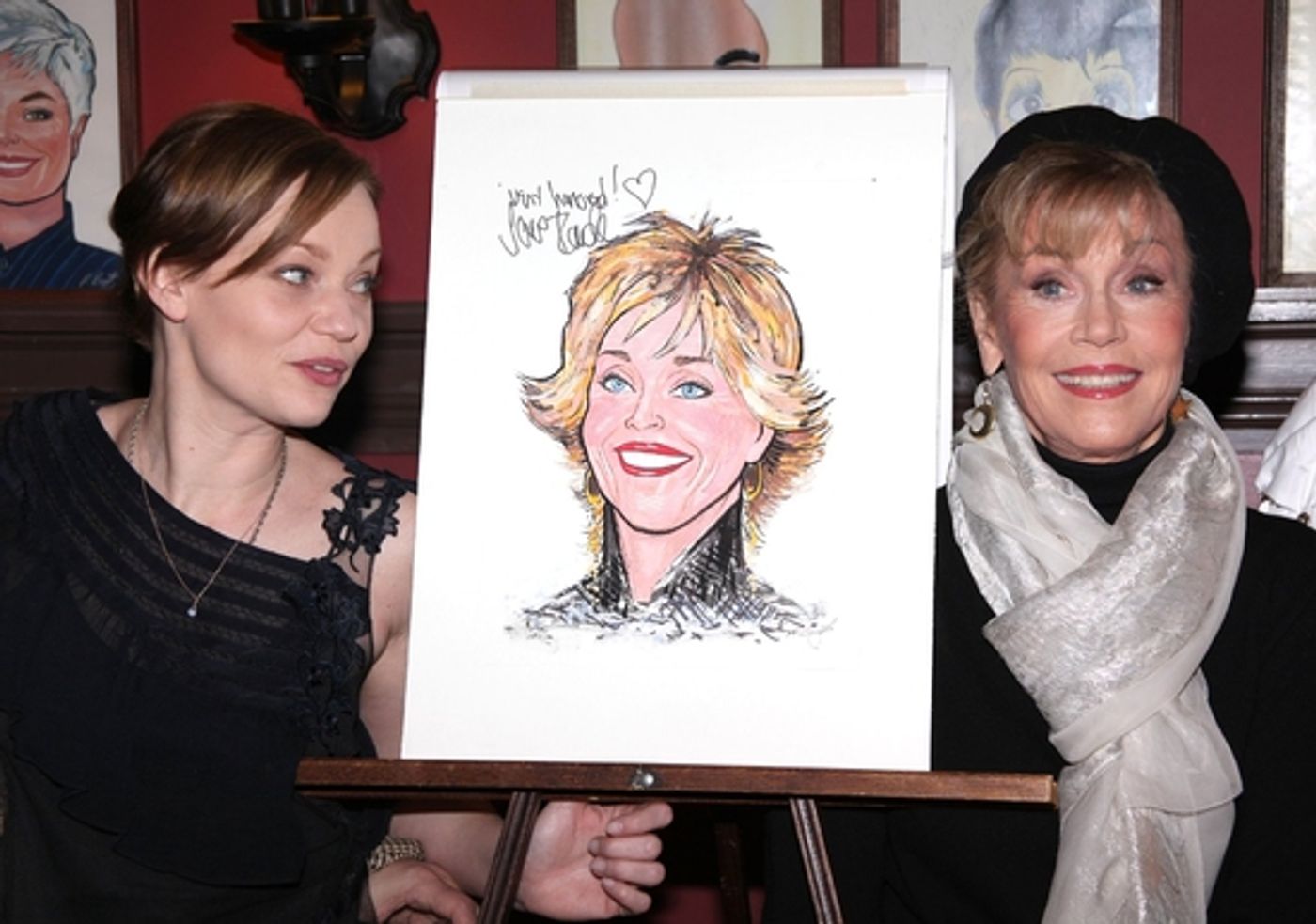 Photo Coverage: 33 Variations Star Jane Fonda's Caricature Unveiled at Sardi's  Image