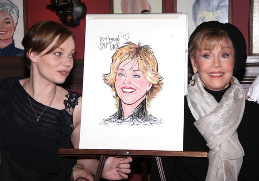 Photo Coverage: 33 Variations Star Jane Fonda's Caricature Unveiled at Sardi's Image