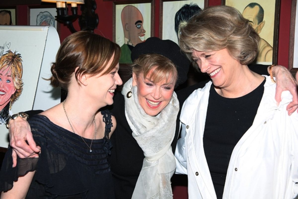 Samantha Mathis, Jane Fonda and Susan Kellermann at 