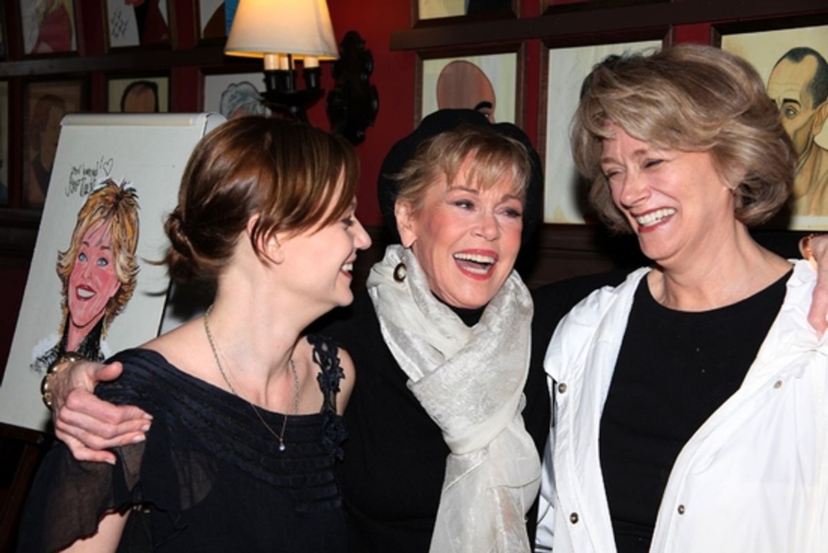 Samantha Mathis, Jane Fonda and Susan Kellermann at 