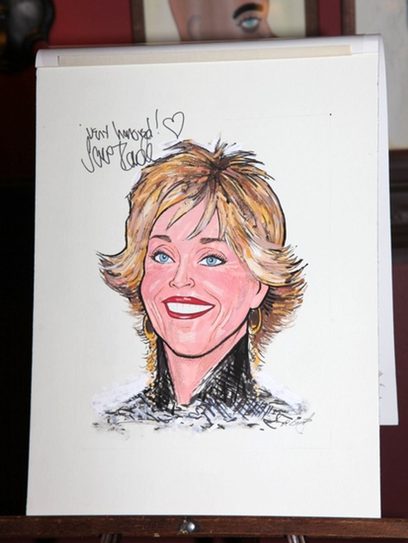 Photo Coverage: 33 Variations Star Jane Fonda's Caricature Unveiled at Sardi's  Image