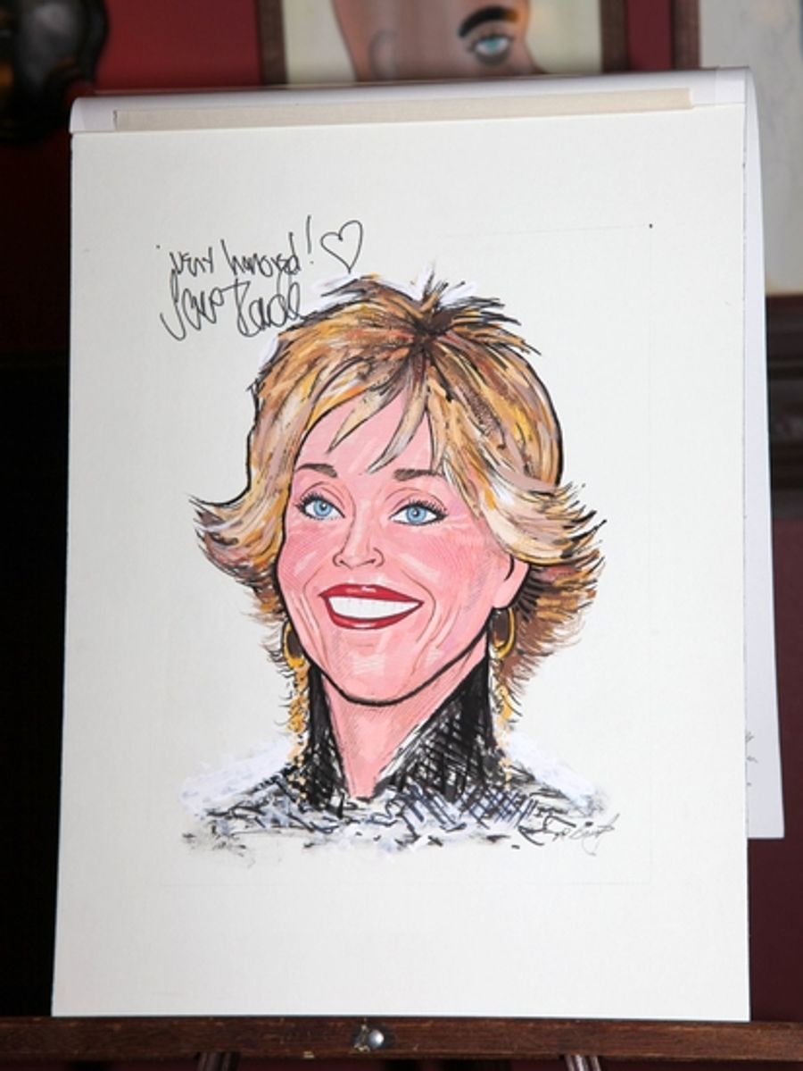 Photo Coverage: 33 Variations Star Jane Fonda's Caricature Unveiled at Sardi's Image