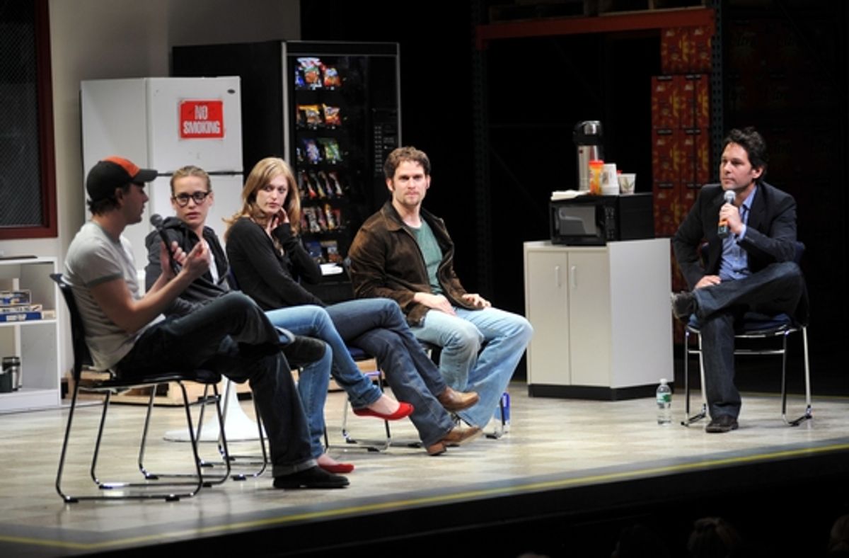 Thomas Sadoski, Piper Perabo, Marin Ireland, Steven Pasquale and Paul Rudd  at 