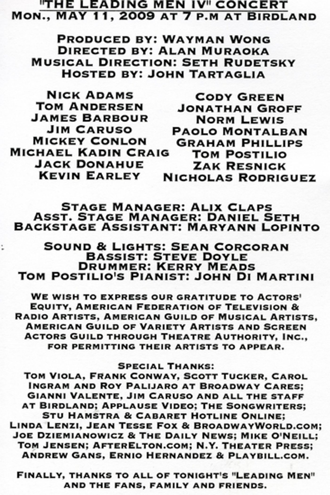 Photo Coverage: THE LEADING MEN IV In Performance 3 Photo Coverage: THE LEADING MEN IV In Performance 3 Image