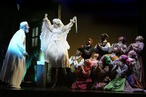 Chiam Topol, Julie Brooks and the company Photo