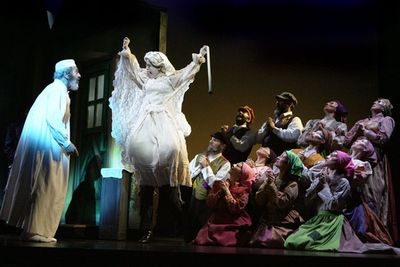 Chiam Topol, Julie Brooks and the company Photo