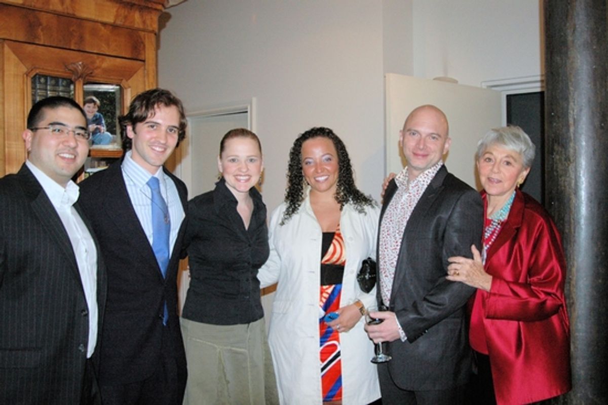 Justin Hatchimonji, Andy Sandberg, Anika Larsen, Kameka Dempsey, Michael Cerveris and Eva Haller at 