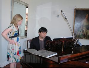 Amy Justman and Robert Lopez Photo